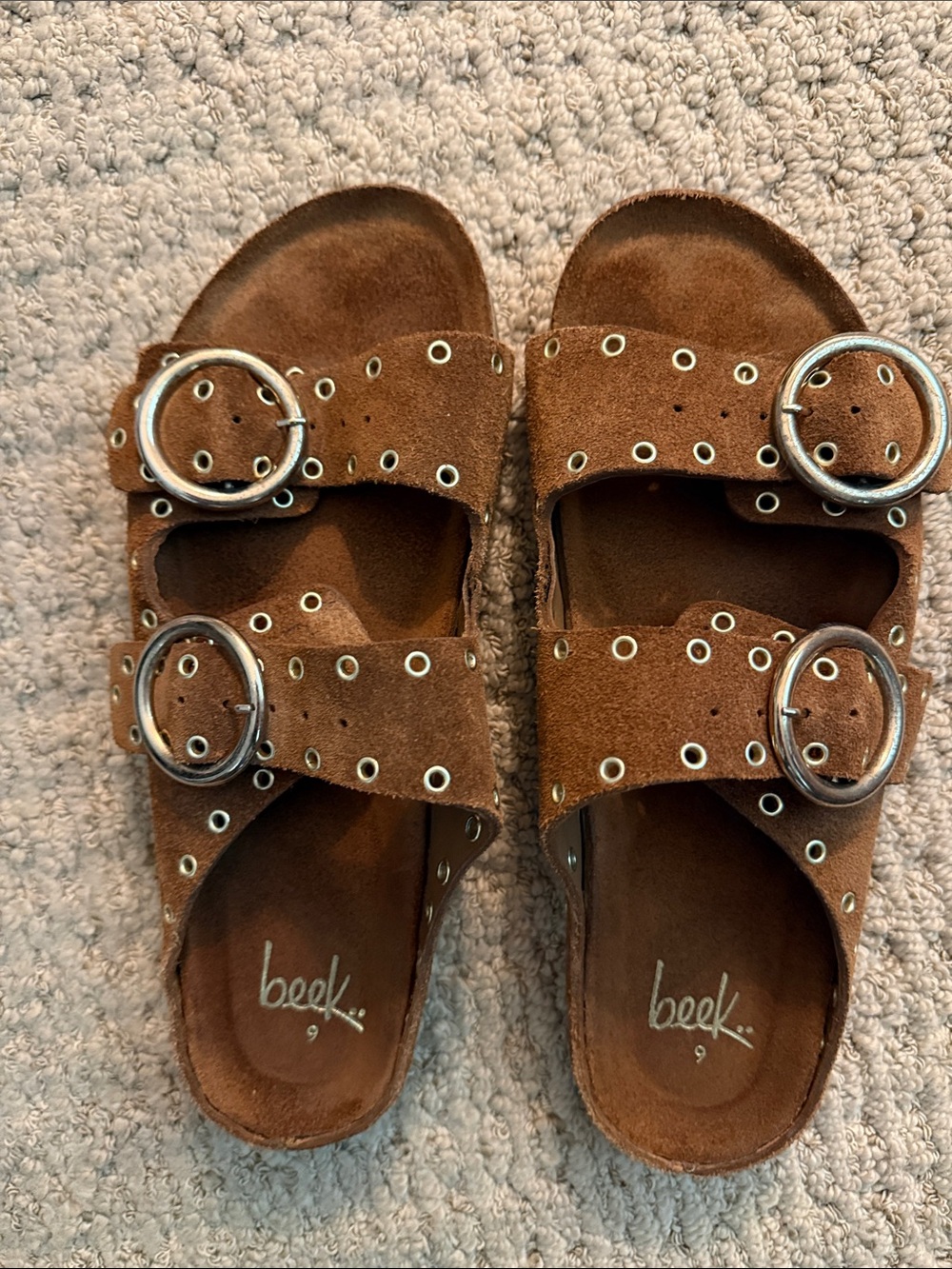 BEEK cedar two-strap sandal